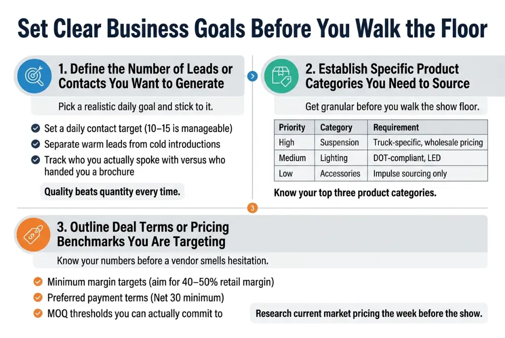 Set Clear Business Goals Before You Walk the Floor