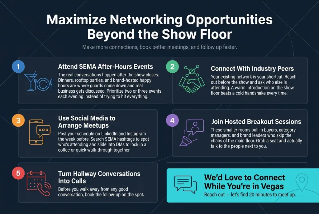 Maximize Networking Opportunities Beyond the Show Floor